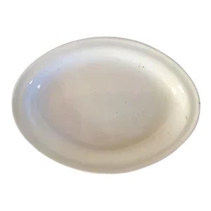 18th Century English George III Marked Leeds Creamware Oval Platter