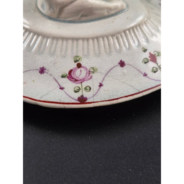 English Earthenware Commode-Shaped Teapot with Widow Finial, c.1810 For Sale - Image 12 of 15