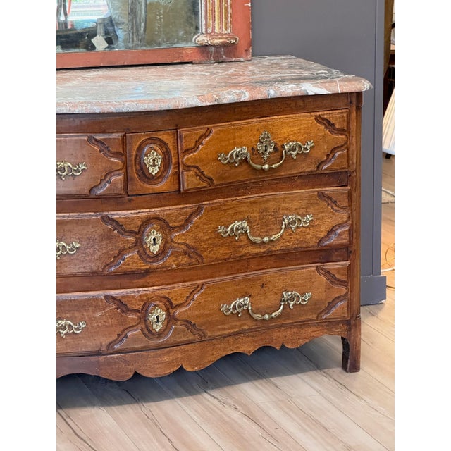 18th Century 18th Century Continental Commode With a Marble Top For Sale - Image 5 of 13