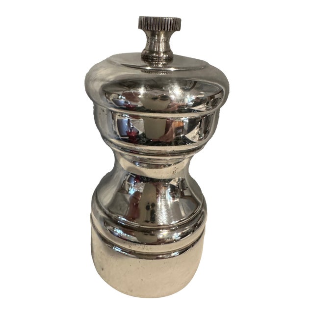 Late 20th Century Sterling Silver Pepper Mill - Elevate Every Meal! For Sale