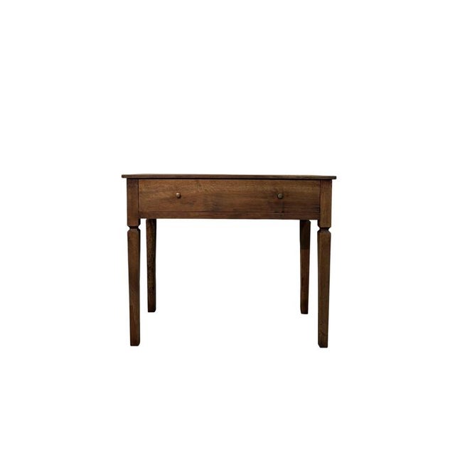18th Century Walnut Writing Desk with Drawer For Sale - Image 4 of 4