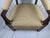 Wood Mid-Century Mission Arts & Crafts Wood Upholstered Armchair With Nailhead Trim For Sale - Image 7 of 17
