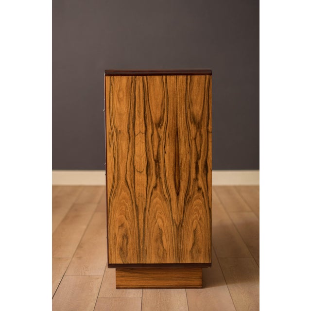 Mid Century Modern Rosewood Tall Dresser Chest by Westnofa of Norway For Sale - Image 9 of 13