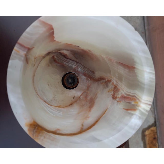 Mid 20th Century Onyx Marble Urn Form Table Lamp For Sale In Washington DC - Image 6 of 7