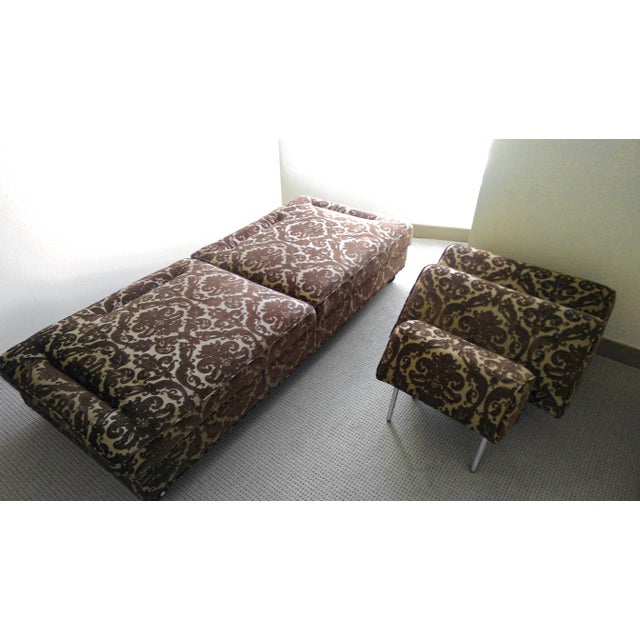 Custom Rolling Sofa / Twin-Size Daybed – Eclectic Bohemian For Sale In Philadelphia - Image 6 of 10