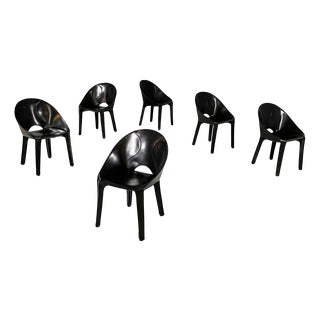 Italian Modern CAB K5 Lira and Liuto Chairs by Mario Bellini for Cassina, 1990s, Set of 6 For Sale
