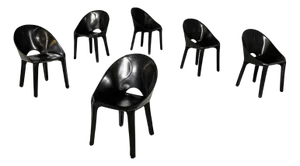 Italian Modern CAB K5 or Lira Chairs by Mario Bellini for Cassina, 1990s, Set of 6