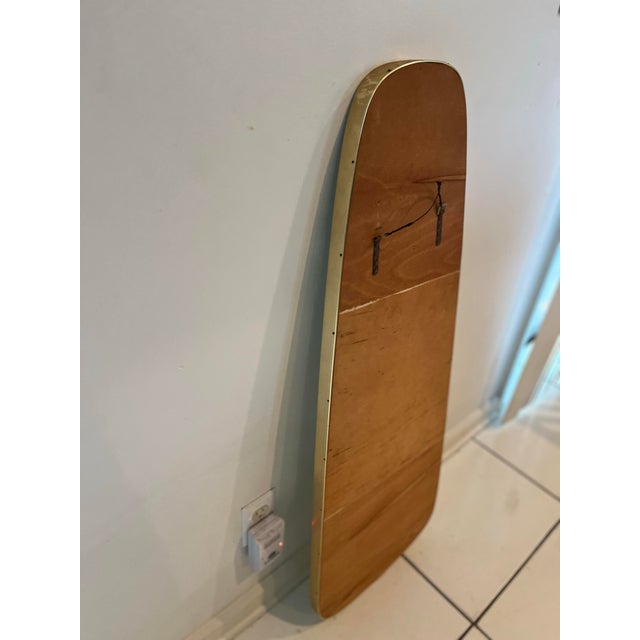 Vintage Mid-Century Modern Organic Brass Teardrop Wall Mirror, 1970s For Sale - Image 11 of 12