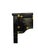 1970s Ebony Lacquered Faux Bamboo Side Table With Gilded Gold Trim For Sale - Image 11 of 11