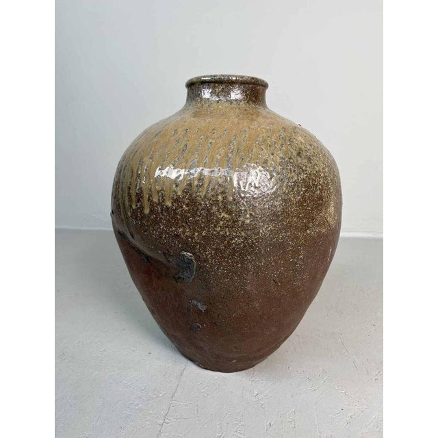 Japanese Tea Leaf Jar in Brown Ceramic For Sale - Image 17 of 17