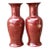 Vintage Chocolate Ceramic Vases - A Pair For Sale