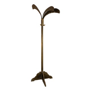 Vintage Regency Palm Tree Sculpture Coat Rack, 1970s For Sale