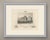 This is an original antique steel engraving, uncolored, lettered in a framed panel below the view "capitol of the u.s....