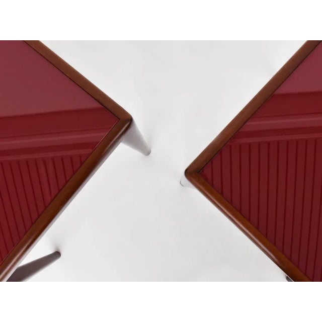 Nightstands with Hidden Drawer by Osvaldo Borsani for Atelier Borsani Varedo, Italy, 1950s, Set of 2 For Sale - Image 6 of 7