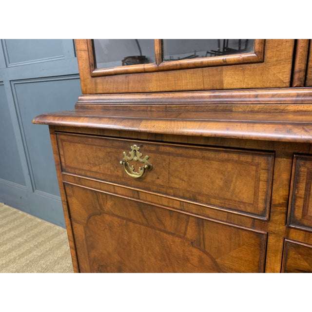 Burr Walnut Bookcase from Waring & Gillow, 1910 For Sale - Image 12 of 18