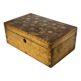 18th Century Inlaid Marquetry Document Box For Sale