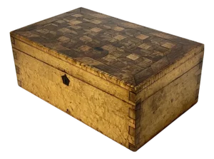 18th Century Inlaid Marquetry Document Box