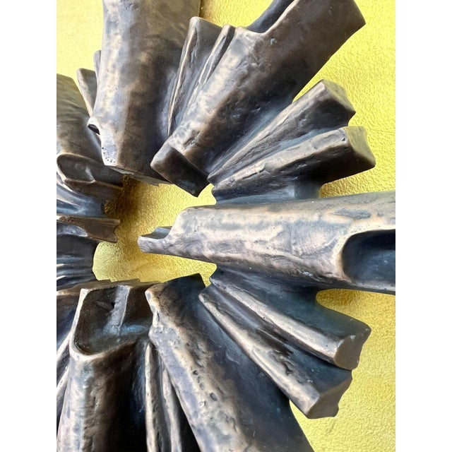 Wolfgang Haaf, Monumental Brutalist Bronze Cross / Wall Sculpture Attributed to Walter Haaf Germany, 1960s, 1960s, Bronze For Sale - Image 9 of 18
