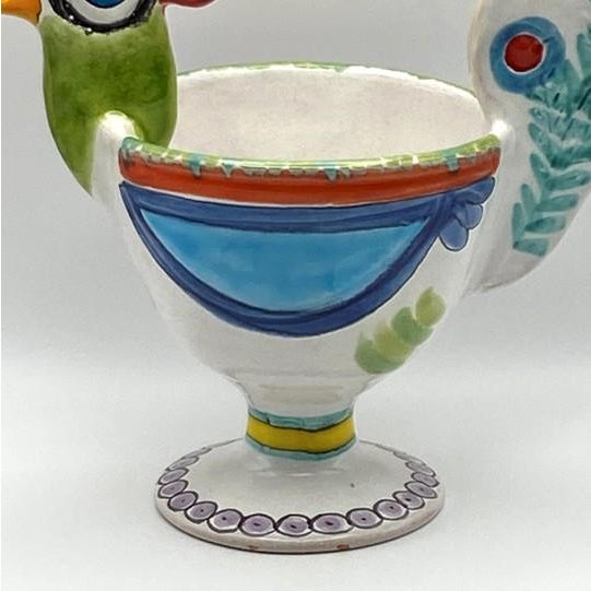 Vintage Giovanni DeSimone Rooster Signed Centerpiece Bowl For Sale - Image 12 of 18