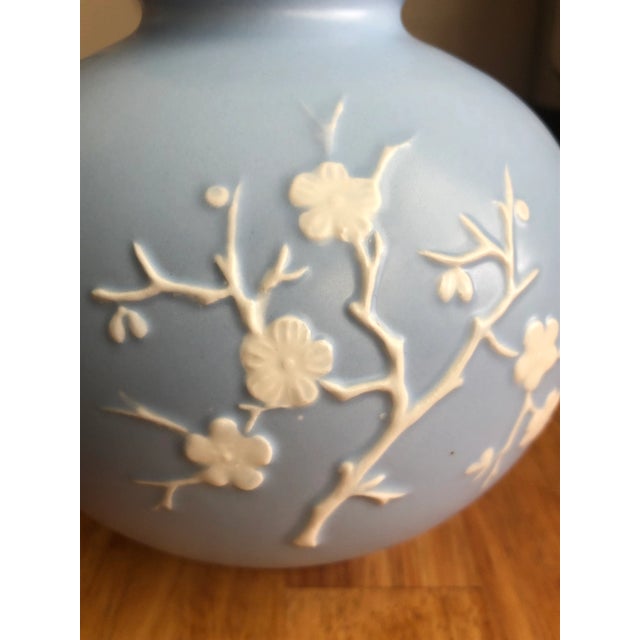 Ceramic Vintage Copeland Spode Vase, Cherry Blossom Design For Sale - Image 7 of 9