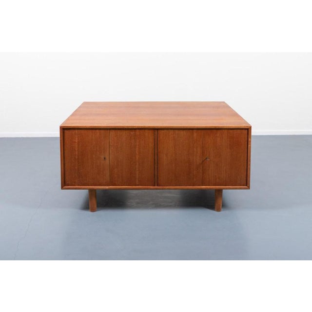 Modern Danish Architectural Teak Desk, 1950s For Sale - Image 10 of 18
