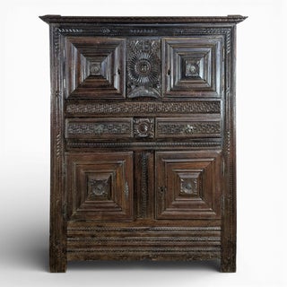 17th Century Folk Art Buffet, Auvergne, France For Sale