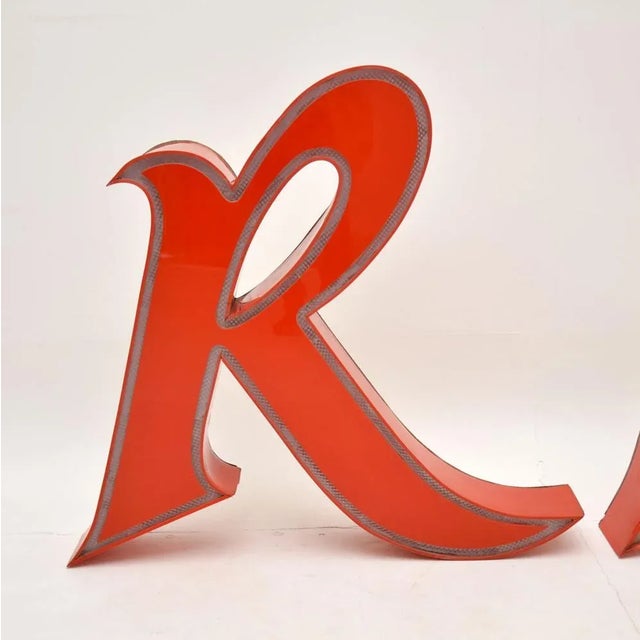 1950s Large American Diner Lights, 1950s, Set of 2 For Sale - Image 5 of 13