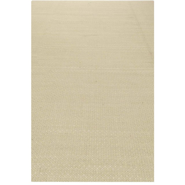 Modern Modern Geometric Beige Flat Weave Viscose Rug by Doris Leslie Blau For Sale - Image 3 of 7