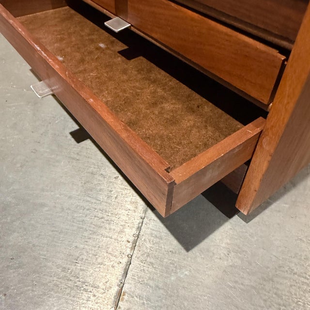 For your consideration, is a vintage c. 1950 wooden dental crown/prosthetic cabinet by Unitek, featuring a rich wood grain...