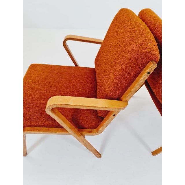 Bauhaus German Lounge Armchair by Selman Selmanagic for VEB Hellerau, 1950s, Set of 2 For Sale - Image 6 of 18