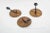 1960s Scandinavian Coat Hooks in Wood, Wicker & Iron, 1960s, Set of 3 For Sale - Image 5 of 7