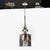 Chrome Modernist Hand-Blown Murano Mercury Glass Pendant Chandelier W/ Chrome Fittings For Sale - Image 8 of 16