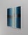 20th Century Belgian Baby Blue Striped Abstract Vintage Painting With Metal Frame by Rene Berdal For Sale - Image 18 of 18