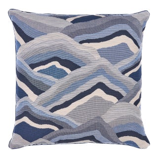 Schumacher Avala Hills Pillow In Ocean For Sale