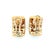 Roberto Coin, 18k Rose Gold, Enamel and Diamond Earrings, Pair For Sale - Image 4 of 5