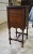 Antique 1920s Copper-Lined Smoking Cabinet Side Table W/ Turned Legs For Sale - Image 4 of 8