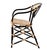 Matthew Izzo Home Quay Black Bamboo and Rattan Café Chair For Sale - Image 4 of 7