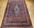 Vintage Bibikabad Rug, Hand-Knotted Wool, Geometric Pattern, Rust Red & Blue, 9x13 For Sale - Image 10 of 18