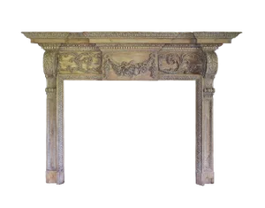 Mantel Antique Carved Georgian Style