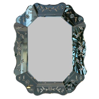 Venetian Style Mirror with Period Facets For Sale