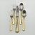 Late 20th Century Service for 16! Yamazaki "Tasha" Gold Accent Stainless Luxury Flatware (80-Pieces / 16 Place Settings) Late 20th Century For Sale - Image 5 of 18