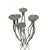 Abstract Aluminum Candelabra Tree Roots Brutalist Tall Floor Multi Candle Holder For Sale - Image 3 of 7