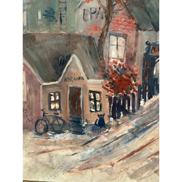 Kai Nielsen, Bygatan, Framed, 1950s, Oil Painting on Panel, Framed For Sale - Image 8 of 18