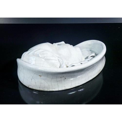 Ceramic Sculpture of Woman's Face by M. Andersen For Sale - Image 6 of 16