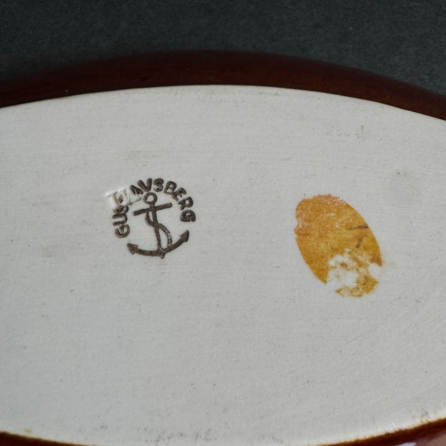 Stig Lindberg Gustavsberg Fish Fladen Fish Dishes Bowls a Pair Mid Century For Sale - Image 10 of 11