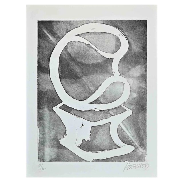 Sante Monachesi, Sculpture, Original Etching, 1970s For Sale