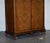 English Victorian Queen Anne Art Deco Burr Walnut 2-Door Wardrobe For Sale - Image 3 of 18