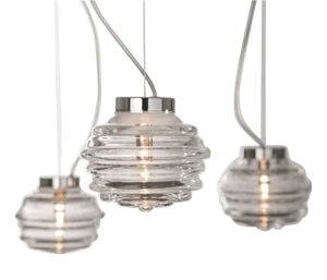 Onda Ondsomsm Pendant Lamp by Mazzega 1946