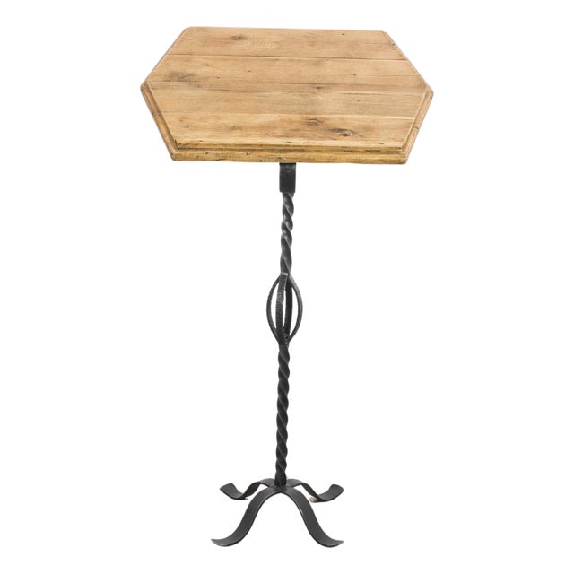 1950s Belgian Iron Book Pedestal For Sale