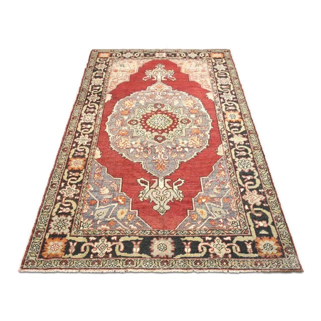 1960s 1960s Turkish Oushak Rug For Sale - Image 5 of 7